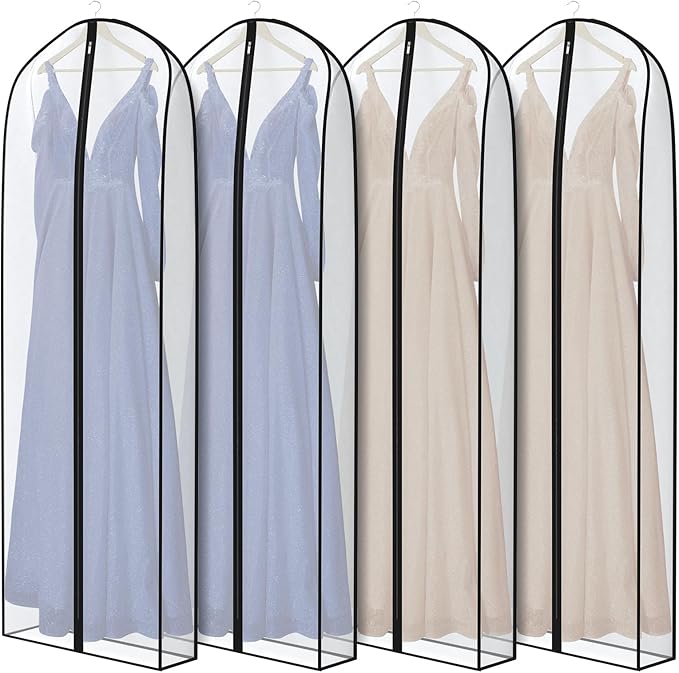 Zilink Breathable Dress Bags for Gowns Long 72” Wedding Dress Storage Bags by Zilink