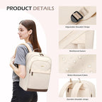 Laptop Backpack for Women Travel Carry On Bag Weekender Business Multilayer - Image 5