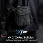 tomtoc Aviator-T37 X-Pac Travel Crossbody RFID Blocking Bag, Holds 4-6 Passports - Image 2