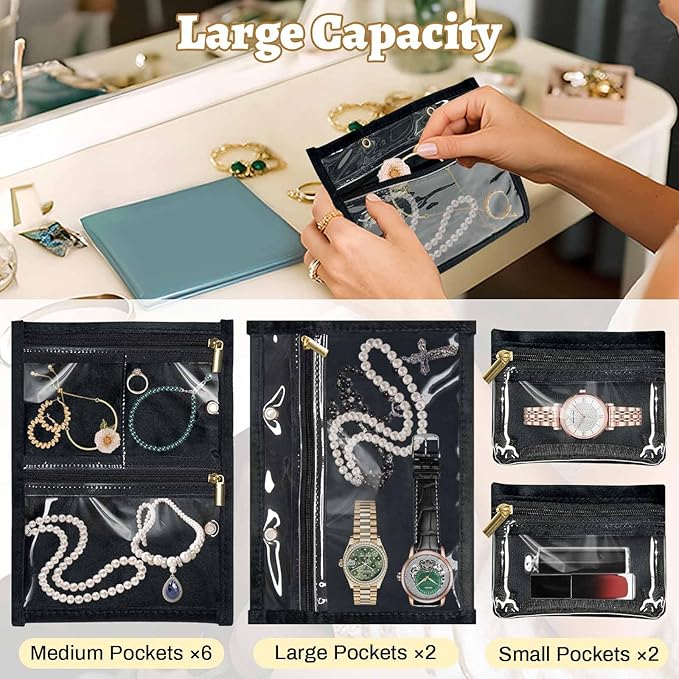 Travel Jewelry Organizer Case, Jewelry Storage Bag - Image 3