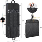 Zilink 60” Travel Garment Bags for Hanging Clothes Waterproof Long Garment Bags - Image 2