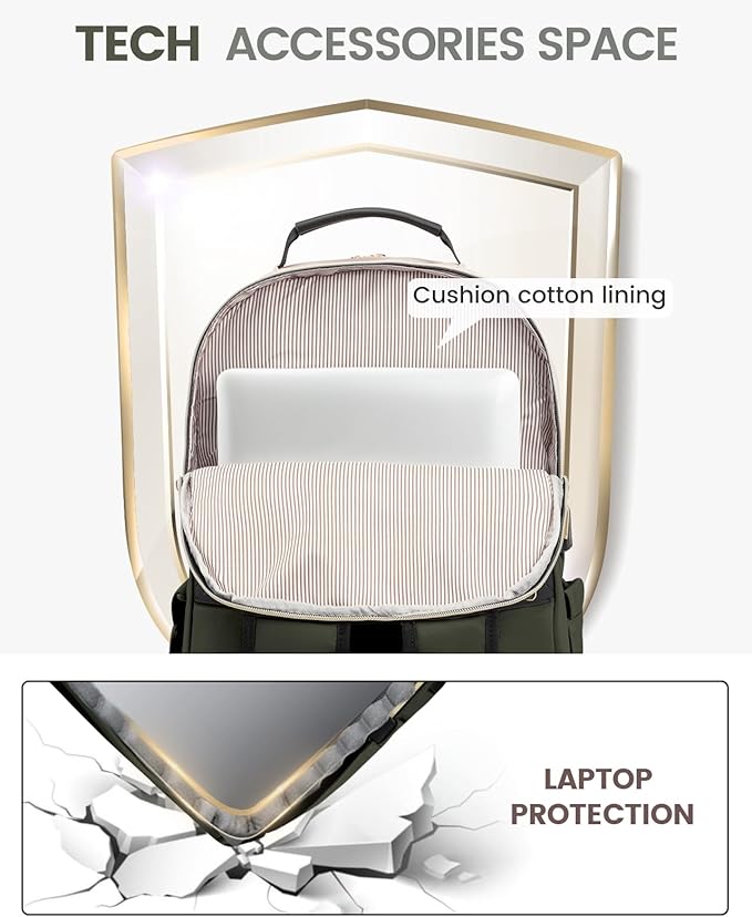LOVEVOOK Laptop Backpack Purse for Women, Work Business Travel Computer Bags - Image 7