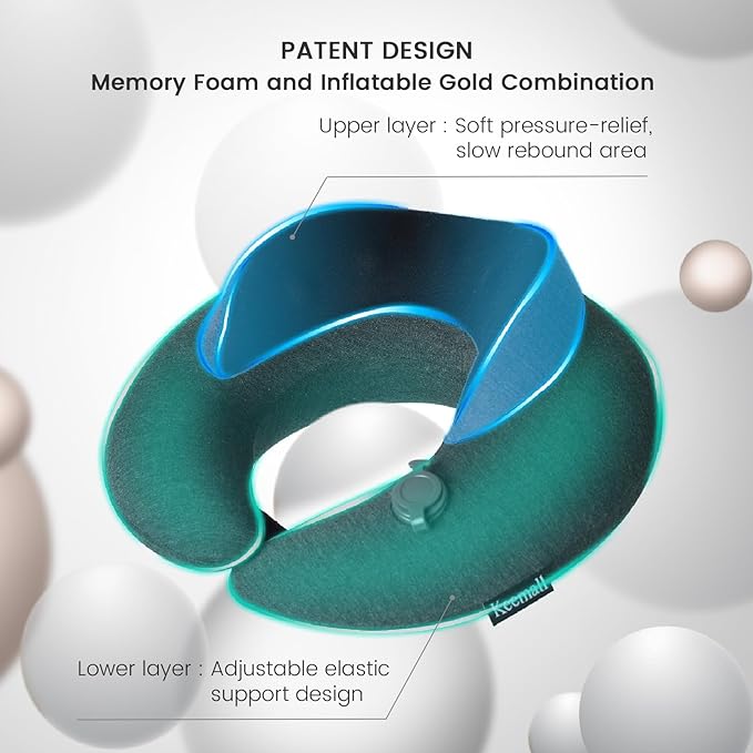 Inflatable Neck Pillow, Premium Travel Neck Pillow - Image 4