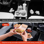 YONZEE 2-in-1 Car Steering Wheel Desk Tray & Car Seat Gap Filler Organizer – - Image 7