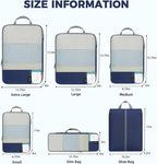 BAGAIL 6 Set/4 Set Lightweight Compression Packing Cubes - Image 4