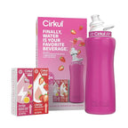 Cirkul 32oz. Hot Pink Stainless Steel Water Bottle Starter Kit - Image 2