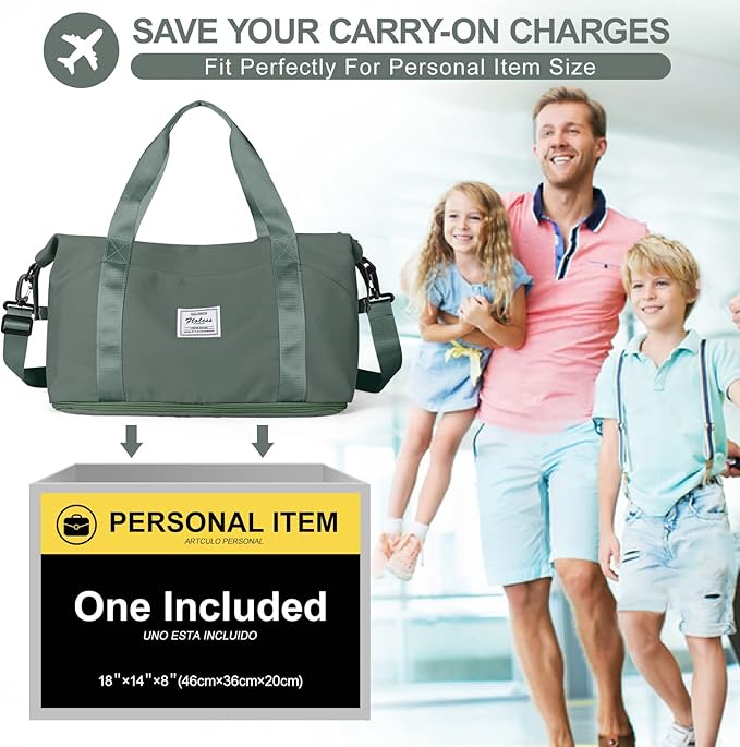 Travel Duffel Bag, Sports Tote Gym Bag, Shoulder Weekender Overnight Bag - Image 2