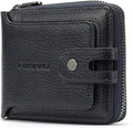 Men's brand buckle driver's license zipper genuine leather wallet, large by Alwaysoneoptionfitforyou
