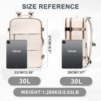 coowoz Large Travel Backpack For Women Men, Carry On Backpack Flight Approved - Image 3