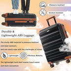 Merax Luggage Set 6 Piece, Hardshell ABS Suitcases - Image 4