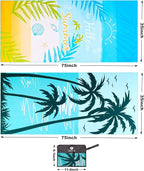 2 Pack Microfiber Beach Towel, Oversized Microfiber Pool Towel 75”x 35” - Image 3