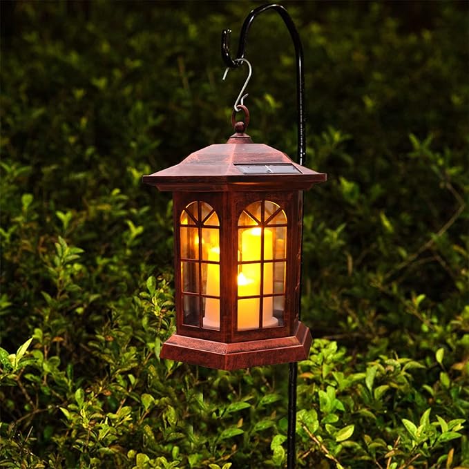Solar Outdoor Waterproof Hanging Lantern, Yard Decorative Solar Lights PVC - Image 9