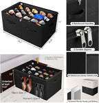 Shoe Organizer for Closet, Foldable Shoe Box - Image 2