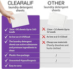 CLEARALIF Laundry Detergent Sheets, 64 Load - Image 4