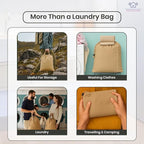 LFH Home Cotton Canvas Large Laundry Bag - Image 4