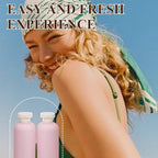 ASEVAT 6.7oz 4Pcs Plastic Refillable Travel Shampoo & Conditioner Bottles - Image 3