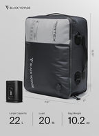 Black Voyage Reusable Vacuum Compression Travel Bag - Image 9