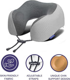 napfun Neck Pillow for Traveling, Upgraded Travel Neck Pillow for Airplane 100% - Image 3