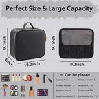 Makeup Bag with Led Mirror, Travel Makeup Organizer with 3 Color Setting - Image 2