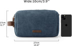 BAGSMART Toiletry Bag for Men, Canvas Travel Toiletry Organizer Dopp Kit - Image 6