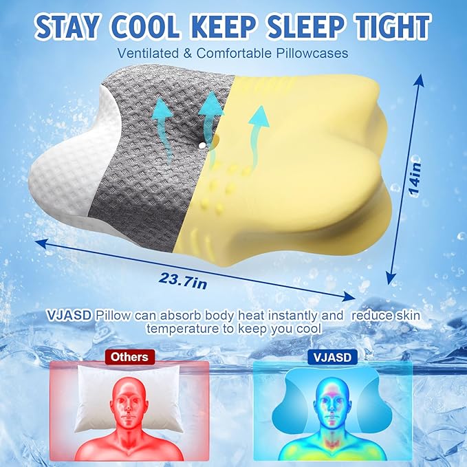 Cervical Neck Pillows with Memory Foam - Image 4