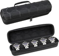 Juntan 5 Slots Hard Watch Travel Case, Portable Nylon Zipper Storage Organizer by JuntanWatchBands