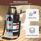 2-Bottle Insulated Wine Carrier Tote - Image 3