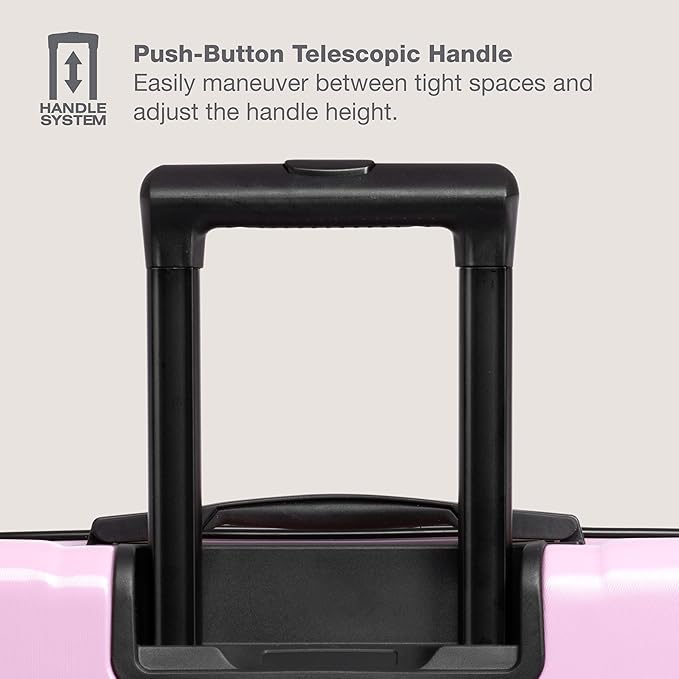 U.S. Traveler Boren Polycarbonate Hardside Rugged Travel Suitcase Luggage - Image 5
