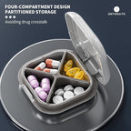 Small Pill Case, Travel Pill Box, Portable Pill Organizer, Pill Container - Image 3
