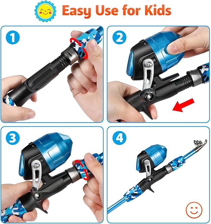 PLUSINNO Kids Fishing Pole - Image 4