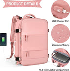 coowoz Large Travel Backpack For Women Men, Carry On Backpack, Hiking Backpack - Image 5