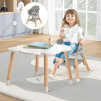 HONEY JOY Baby High Chair, 6 in 1 Convertible Wooden Highchair - Image 9
