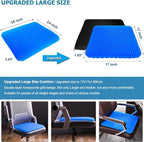 Gel Seat Cushion, Office Seat Cushion Chair Pads - Image 3