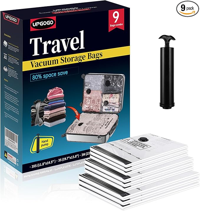 Travel Vacuum Bags for Luggage by UPGOGO