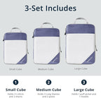 Compression Packing Cubes 3 Set, Compressible Space-Saving Packing Cubes - Image 3