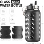 MUKOKO 64oz Glass Water Bottles - Image 3