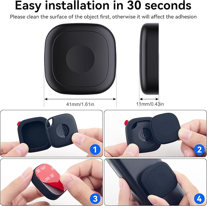 4 Pack for Tile Life360 Mate 2024/2022 Bluetooth Tracker Adhesive Mount - Image 9