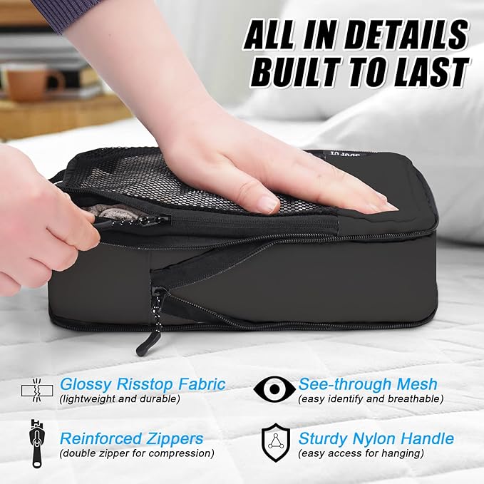 4 PCS Set Compression Packing Cubes - Image 7
