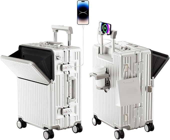 Hard Shell Luggage 20 Inch Travel Luggage, Carry-On Luggage Spinner TSA by cycyCarry