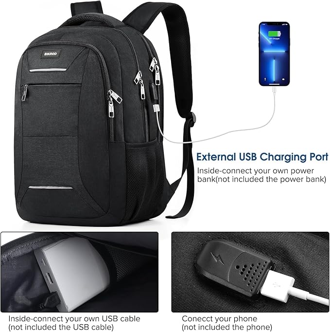 Travel Laptop Backpack for Men and Women, 17 Inch Large School Backpacks for - Image 3