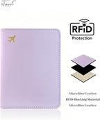 Passport Holder for Travel Essentials, RFID Blocking Passport Cover Case for - Image 2