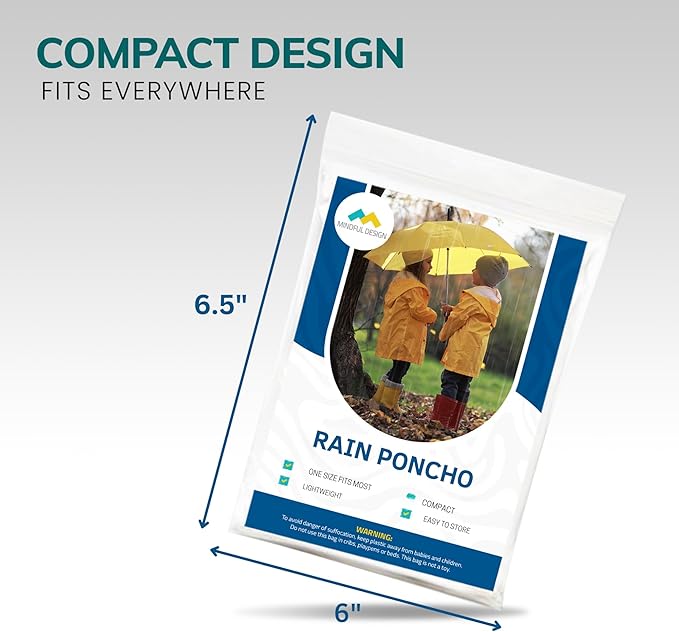 Mindful Design Rain Ponchos - Image 3