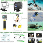 Accessories Kit for Go Pro 13 12 11 10 9 Black, 60M Waterproof Case Chest Mount - Image 2