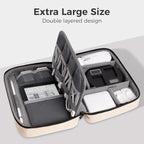 pack all Electronic Organizer Plus, Larger Capcity Cable Organizer Bag - Image 4