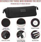 BAREFOOT CARIBOU Hair Tools Travel Bag and Heat Resistant Mat for Flat Irons, Straighteners, Curling Iron, and Haircare Accessories, 2-in-1 design, with Interior Pockets, Portable Organizer