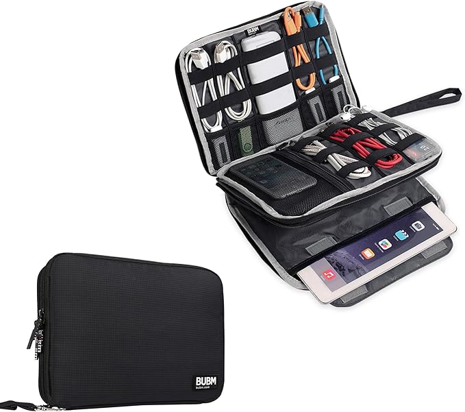 BUBM Double Layer Electronics Organizer/Travel Gadget Bag by BUBM