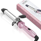 Dual Voltage Mini Curling Iron with Nano-Titanium Barrel - Travel Size, 1 inch for Short Hair, Up to 450°F with 30s Fast Heating