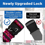 2 Pack Luggage Straps for Suitcases, Adjustable Travel Belt - Image 2