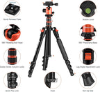 GEEKOTO 58” Magnetic Tripod, Compact Aluminum Alloy Lightweight Magsafe Camera - Image 7