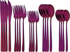 20 Pieces Silverware Set 304 Stainless Steel, Healthy & Eco-Friendly Silver by Uniturcky